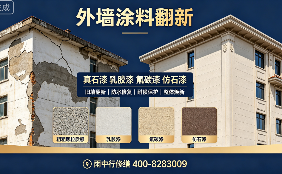 外墙附属构件坏了找谁修？一站式修缮不用找多家