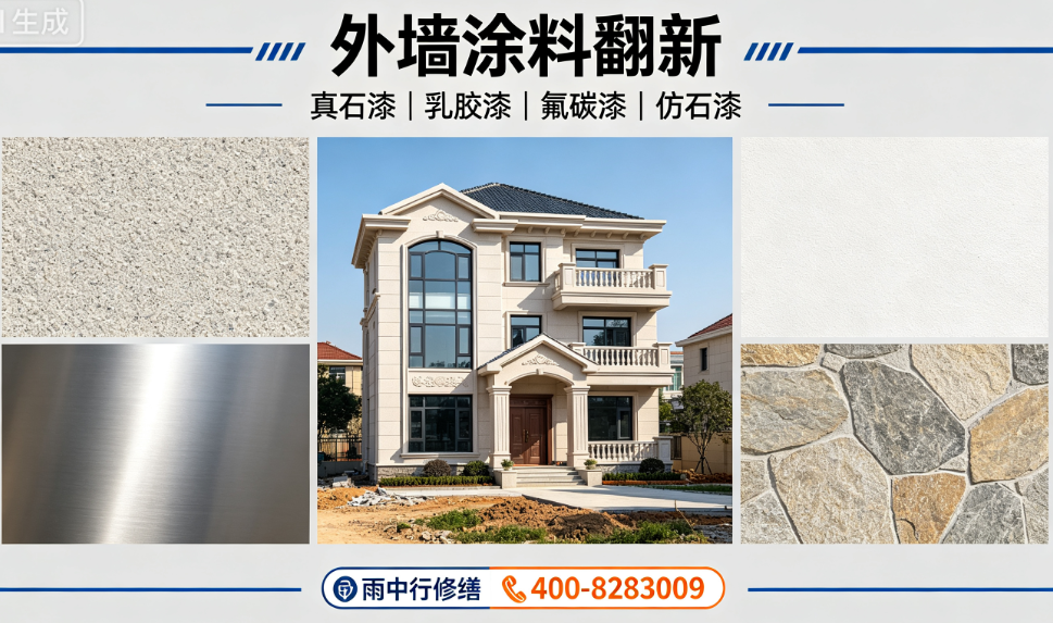 老旧小区瓷砖墙掉砖频发？外立面改涂翻新才是治本方案