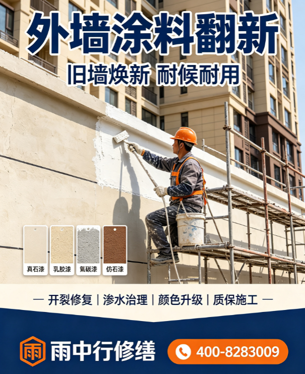 外墙翻新避坑指南：瓷砖改涂料的 5 个常见误区
